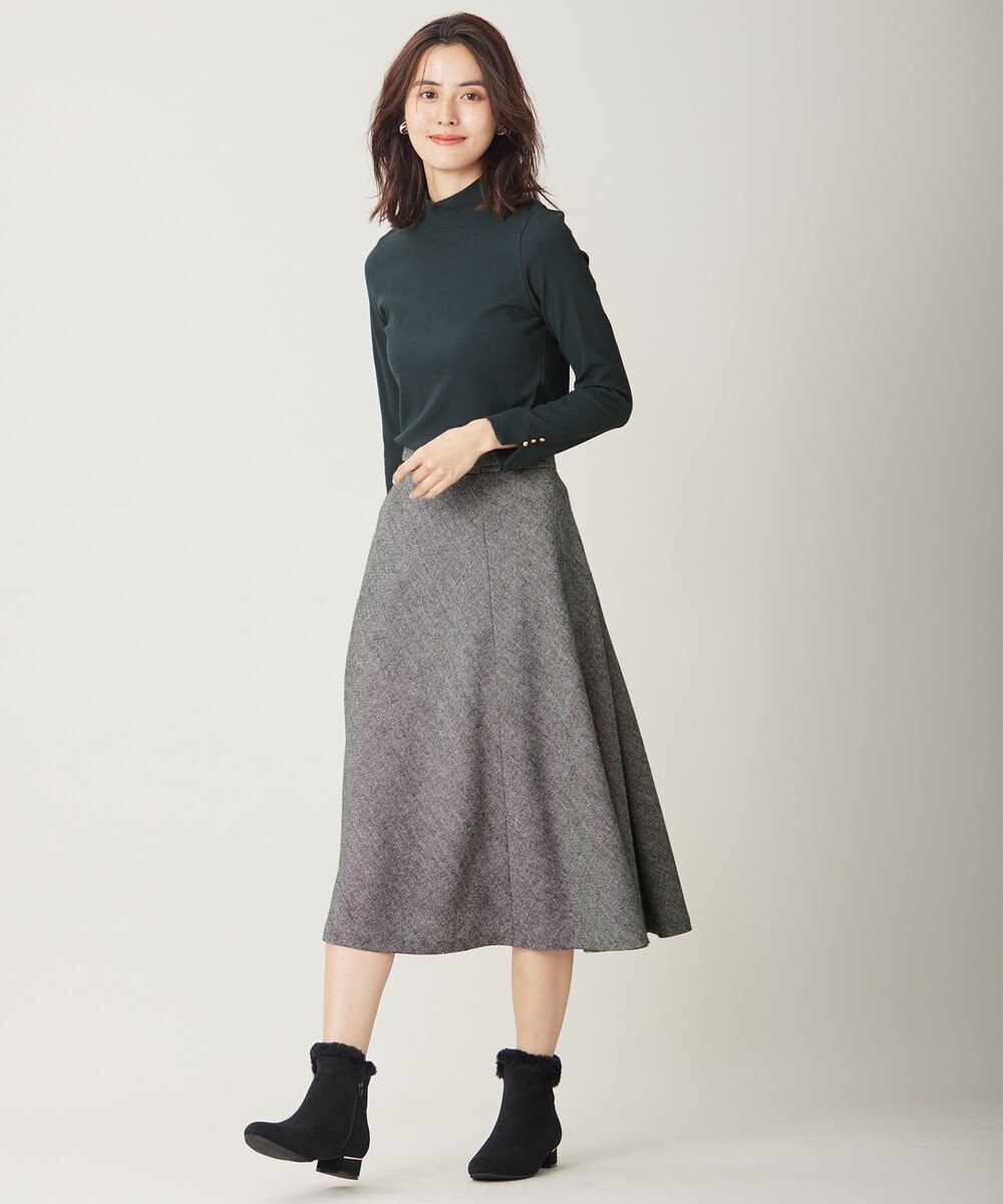 ANY SIS 【洗える】リブタートル カットソー 