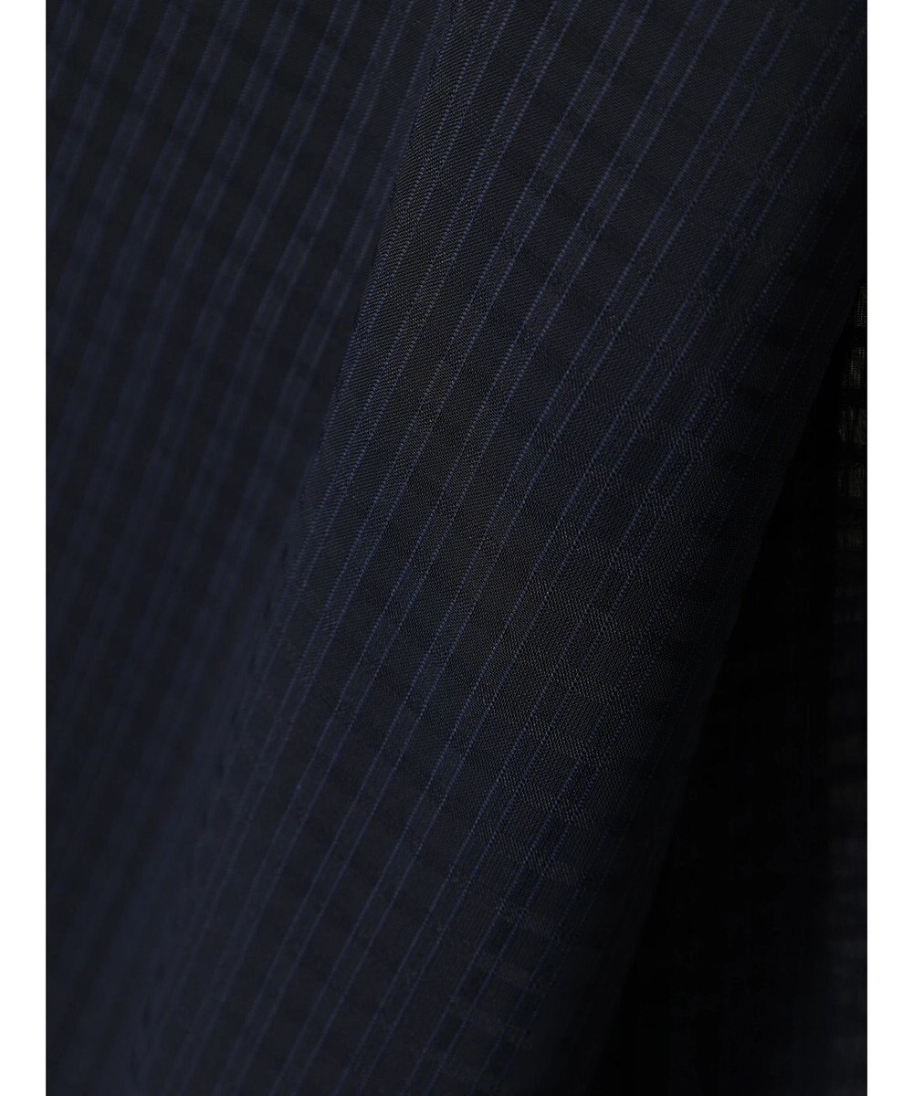 Green Parks シアーチェック袖ドロストシャツチュニック 