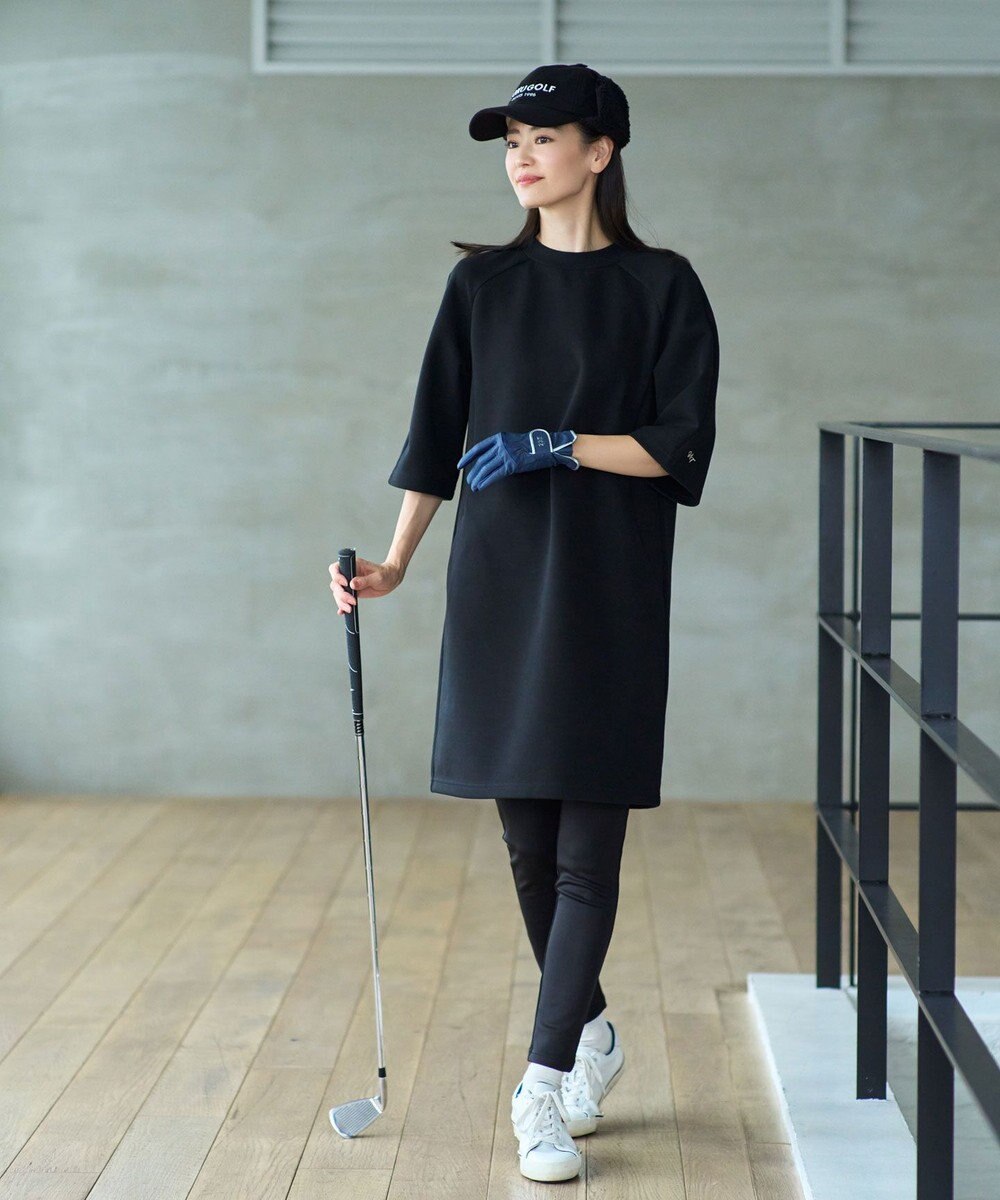 23区GOLF 【WOMEN】きれいめ ジャージー ワンピース 体型カバー 動きやすさ抜群 オールシーズンOK 