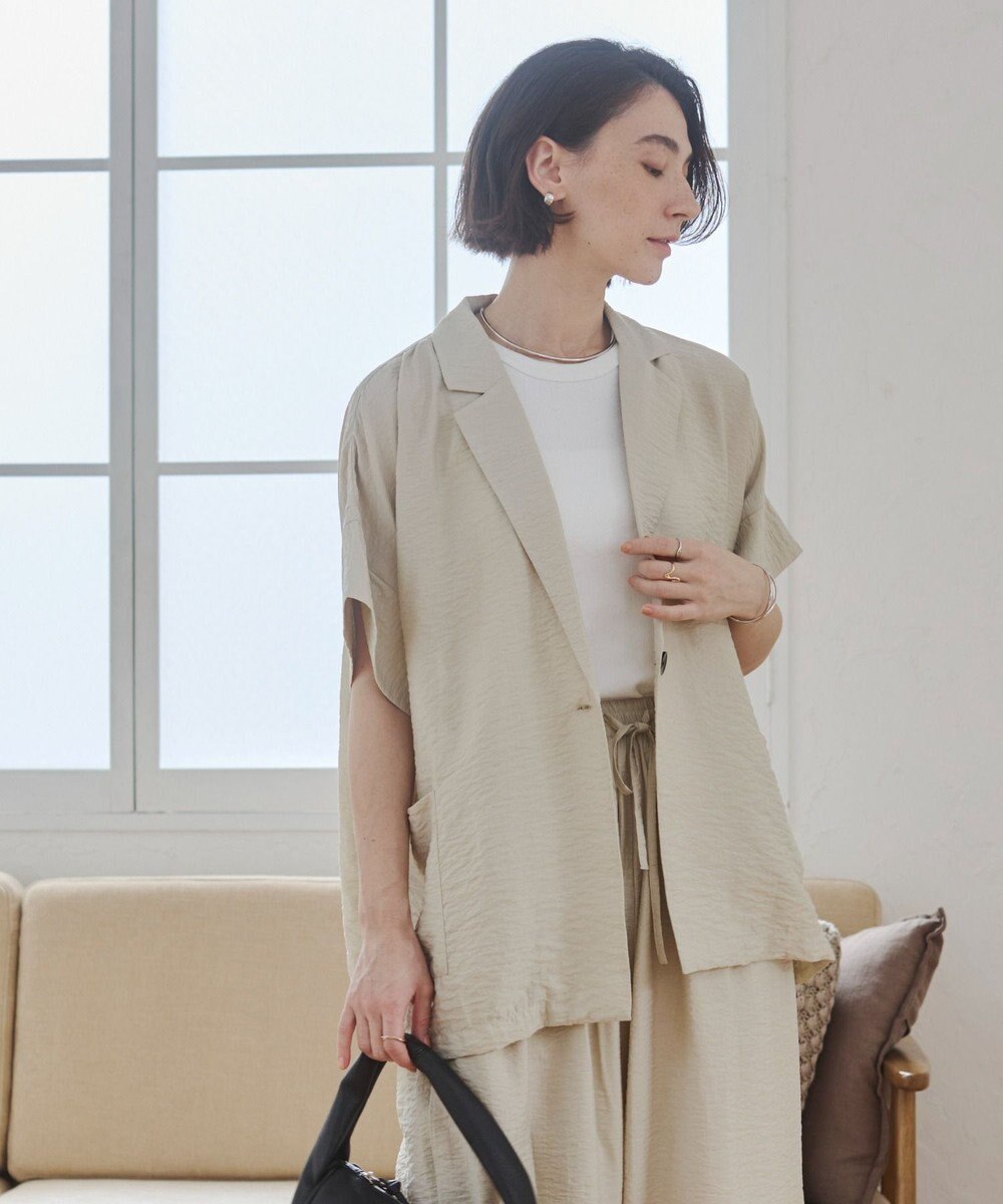 WEGO 【ANGIE VINTAGE】接触冷感半袖ジャケット 