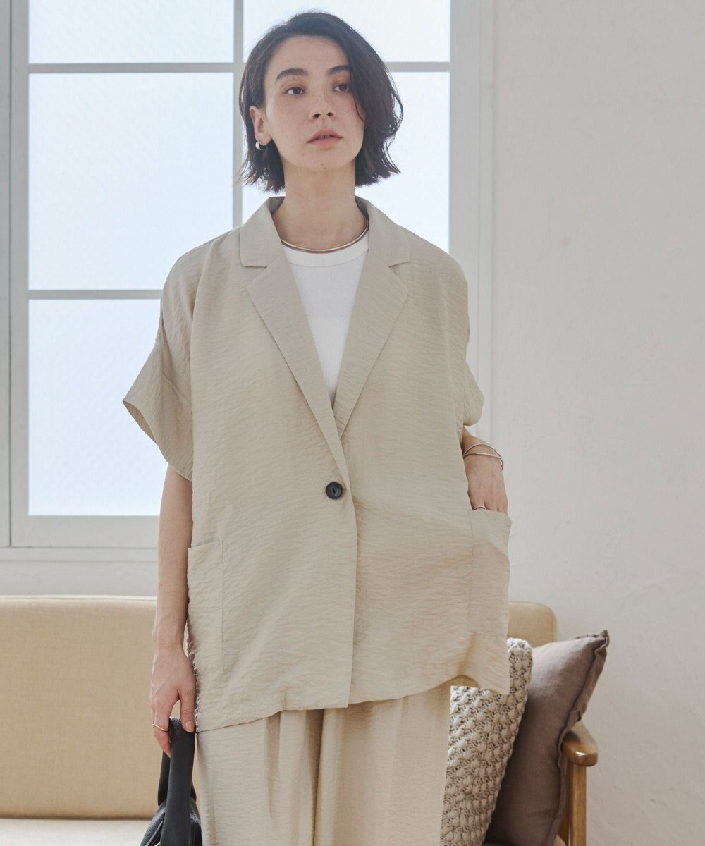 WEGO 【ANGIE VINTAGE】接触冷感半袖ジャケット 
