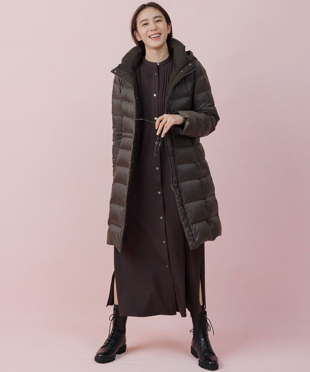 23区 S 【洗える】シレータフタ ロング ダウンコート 