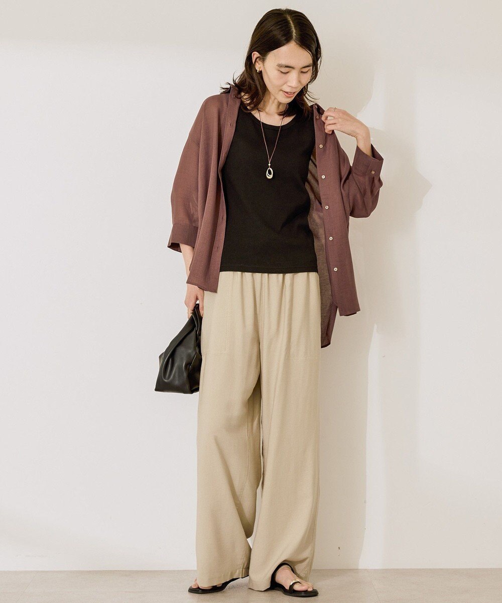 AMERICAN HOLIC シアーボイルレギュラー7分袖シャツ 