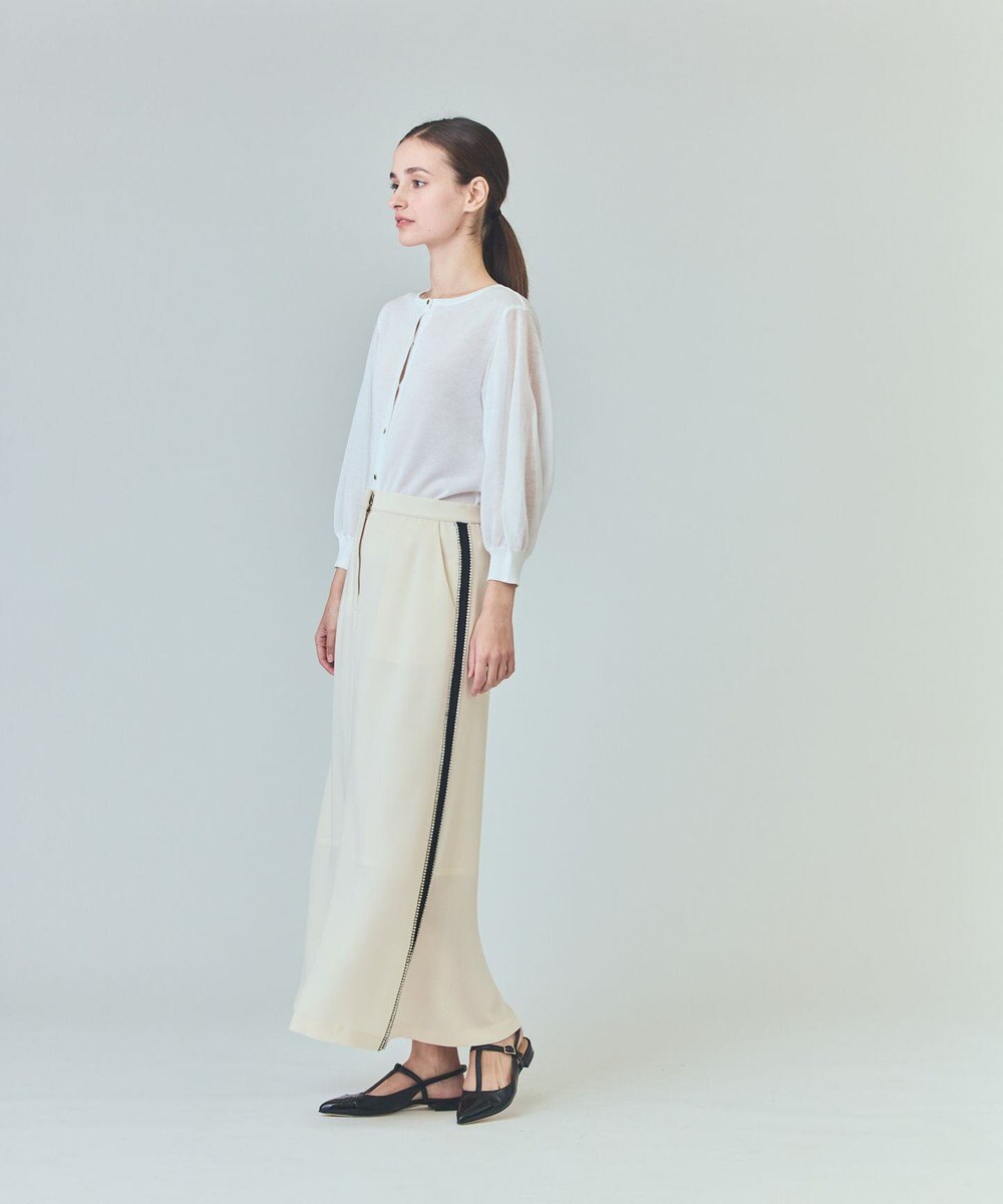 GRACE CONTINENTAL ラインビジューロングスカート 