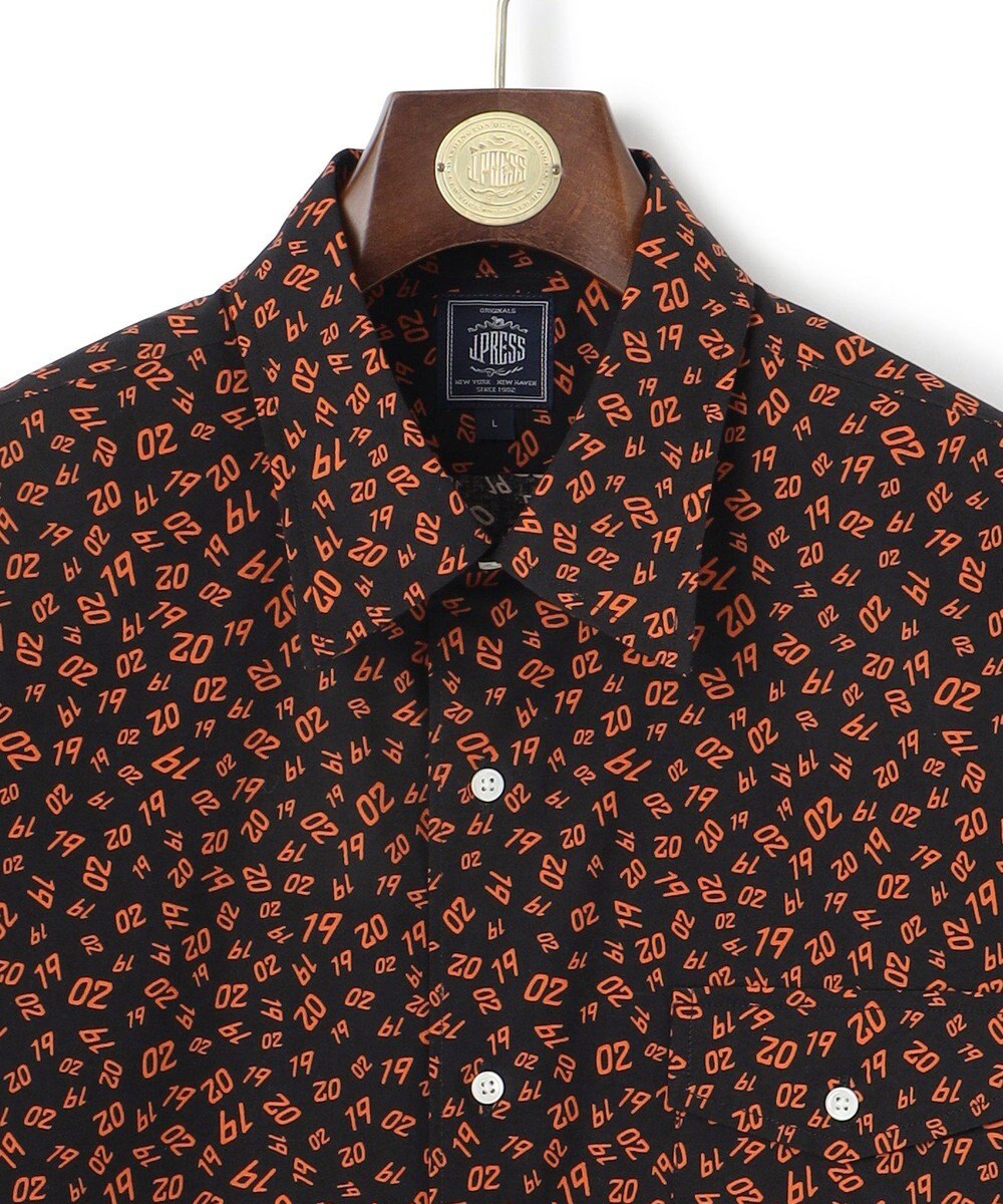 J.PRESS MEN 【J.PRESS ORIGINALS】Broad Print 1902 Regular Collar Shirt / Baggy Fit 