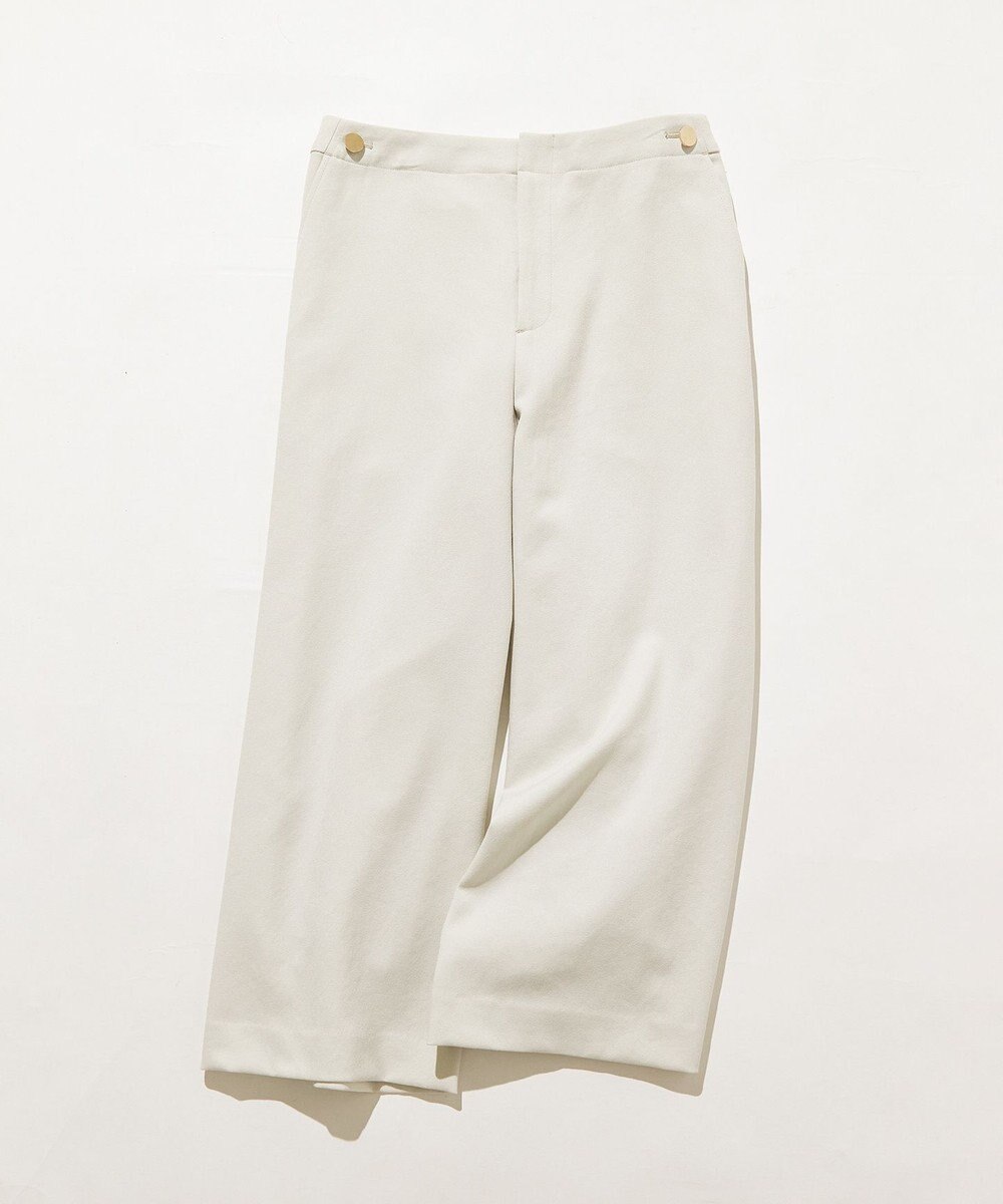 J.PRESS LADIES S 【WEB限定カラーあり・洗える】ツムギート flannel ワイド クロップド パンツ 