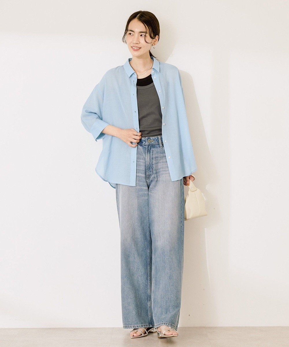 AMERICAN HOLIC シアーボイルレギュラー7分袖シャツ 