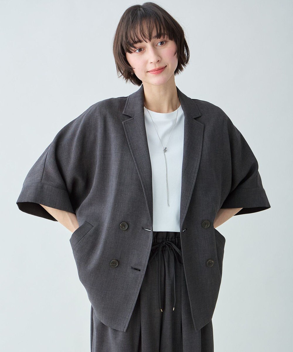 ANY 【セットアップ対応】テックリネンツイードジャケット 