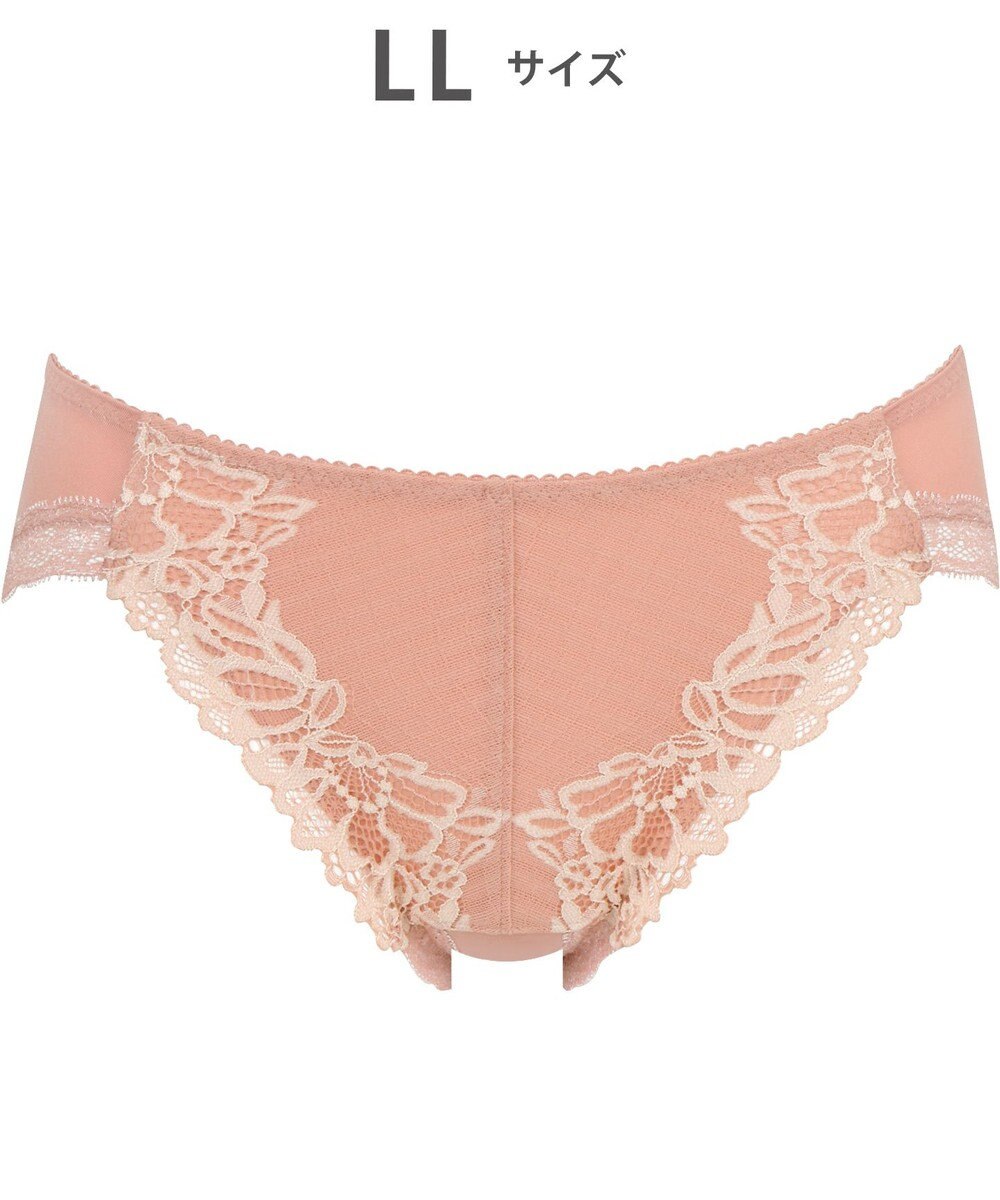 WACOAL ショーツ 【リボンブラ 脇すっきり】 BRB433とペア はきこみ丈あさめ ナイロンベア天竺素材(バック) レディース PRA133 /ワコール 