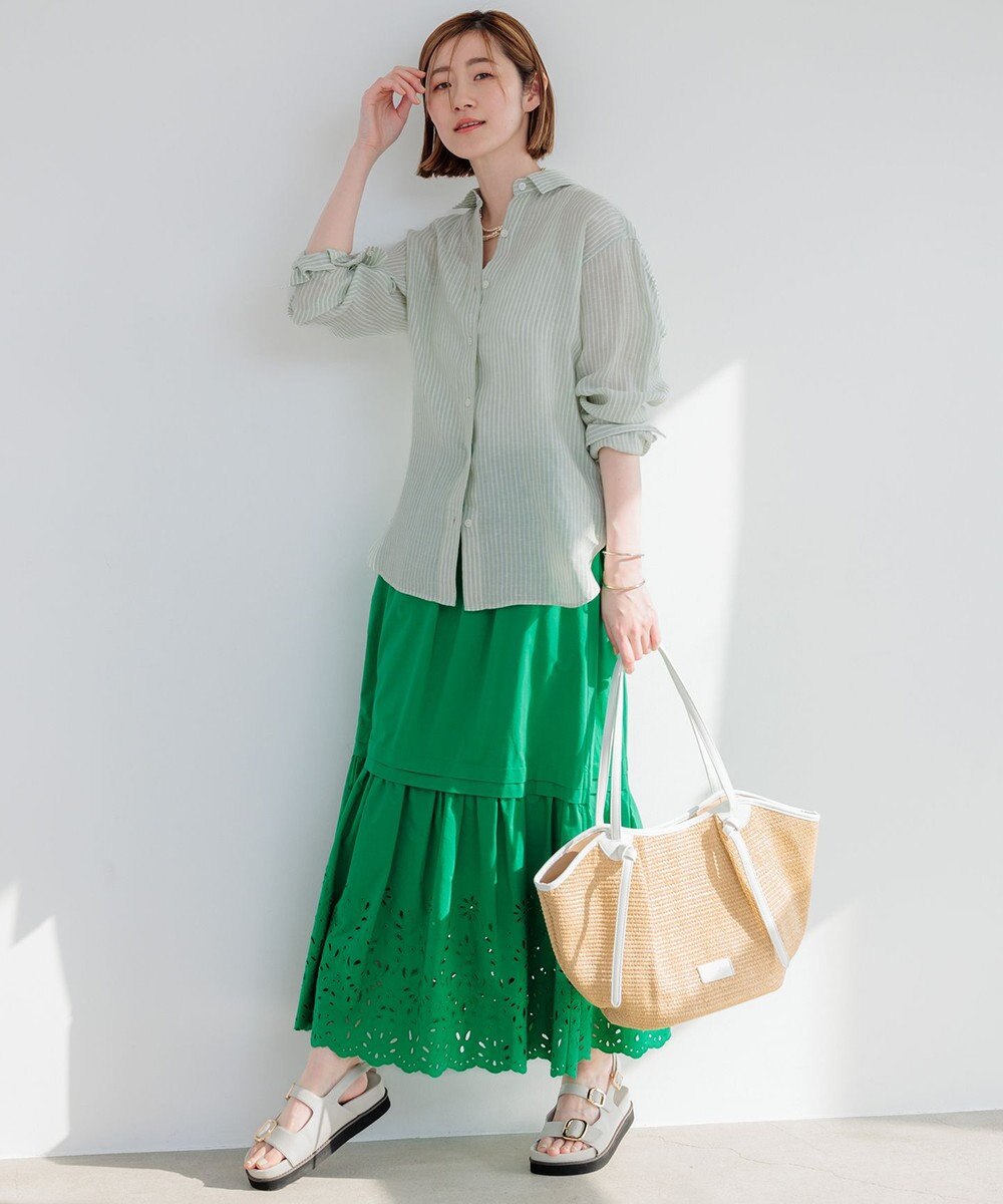 23区 S 【Oggi8月号掲載/洗える】LIBECO ベーシック シャツ 