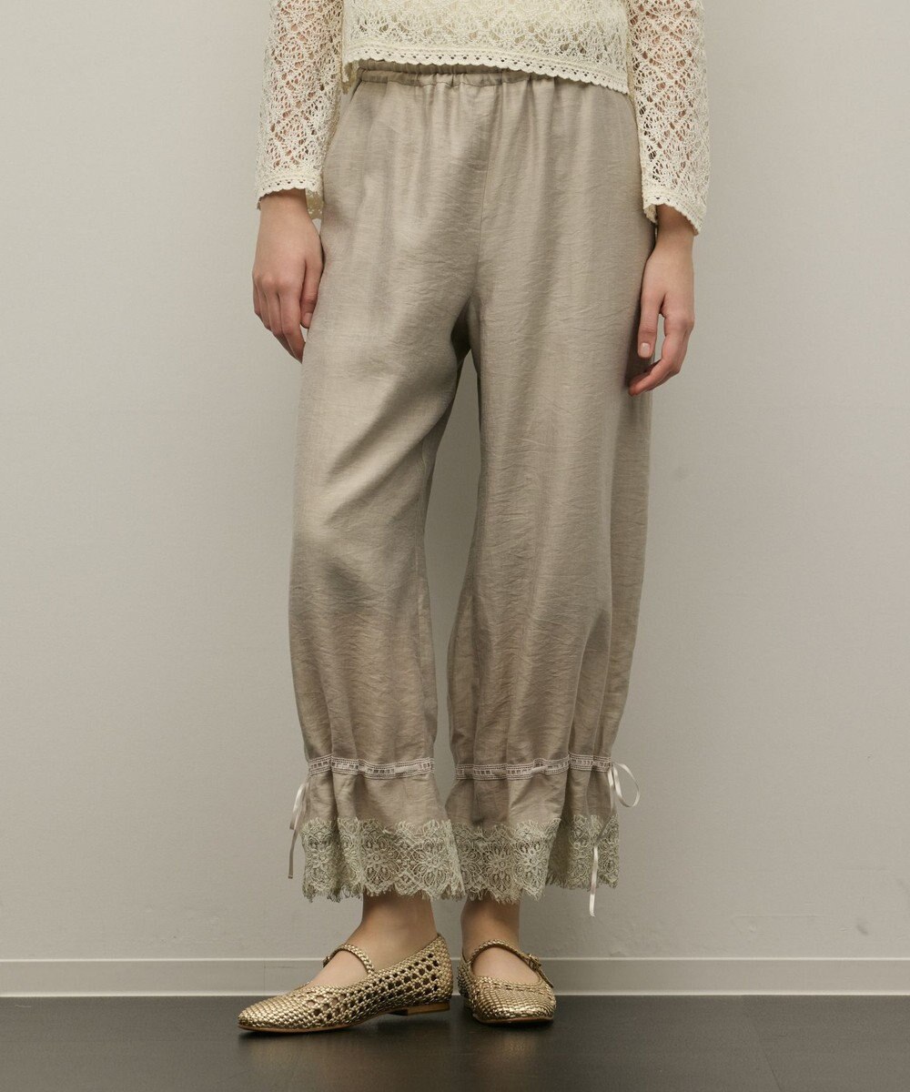GRACE CONTINENTAL ドロストクロップドパンツ 
