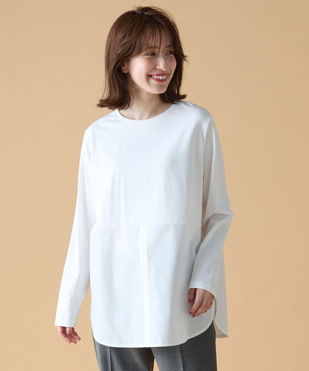 ANY シャツコンビテールＴシャツ 