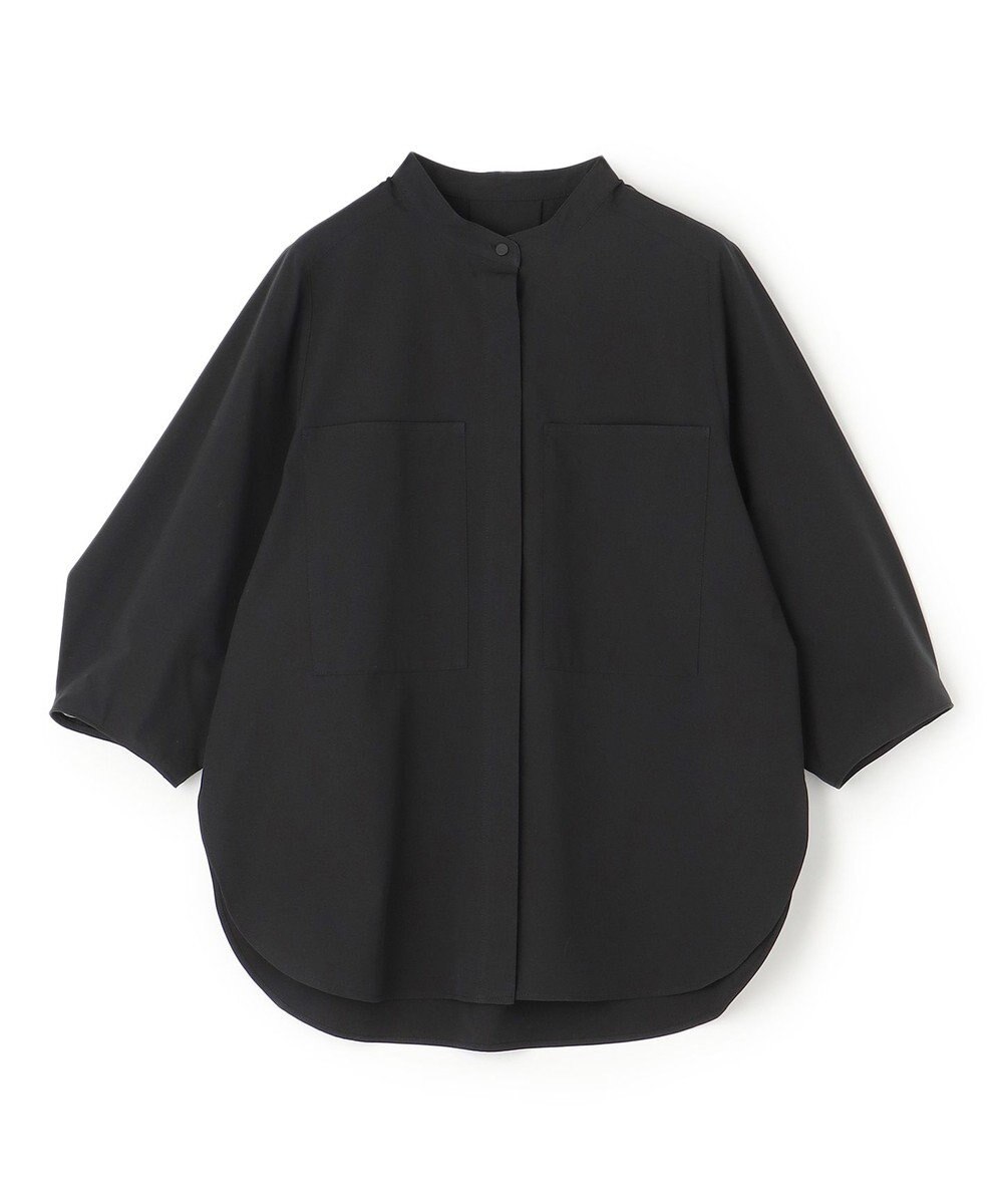 UNFILO FINE MOVE バンドカラーシャツ 