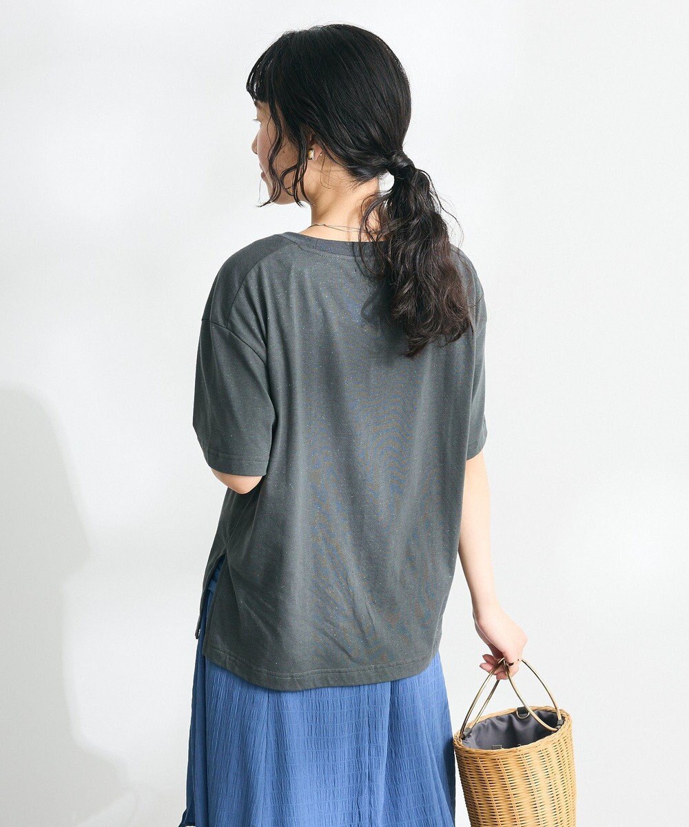 CRAFT STANDARD BOUTIQUE ラメ天竺フォトプリントTEE 