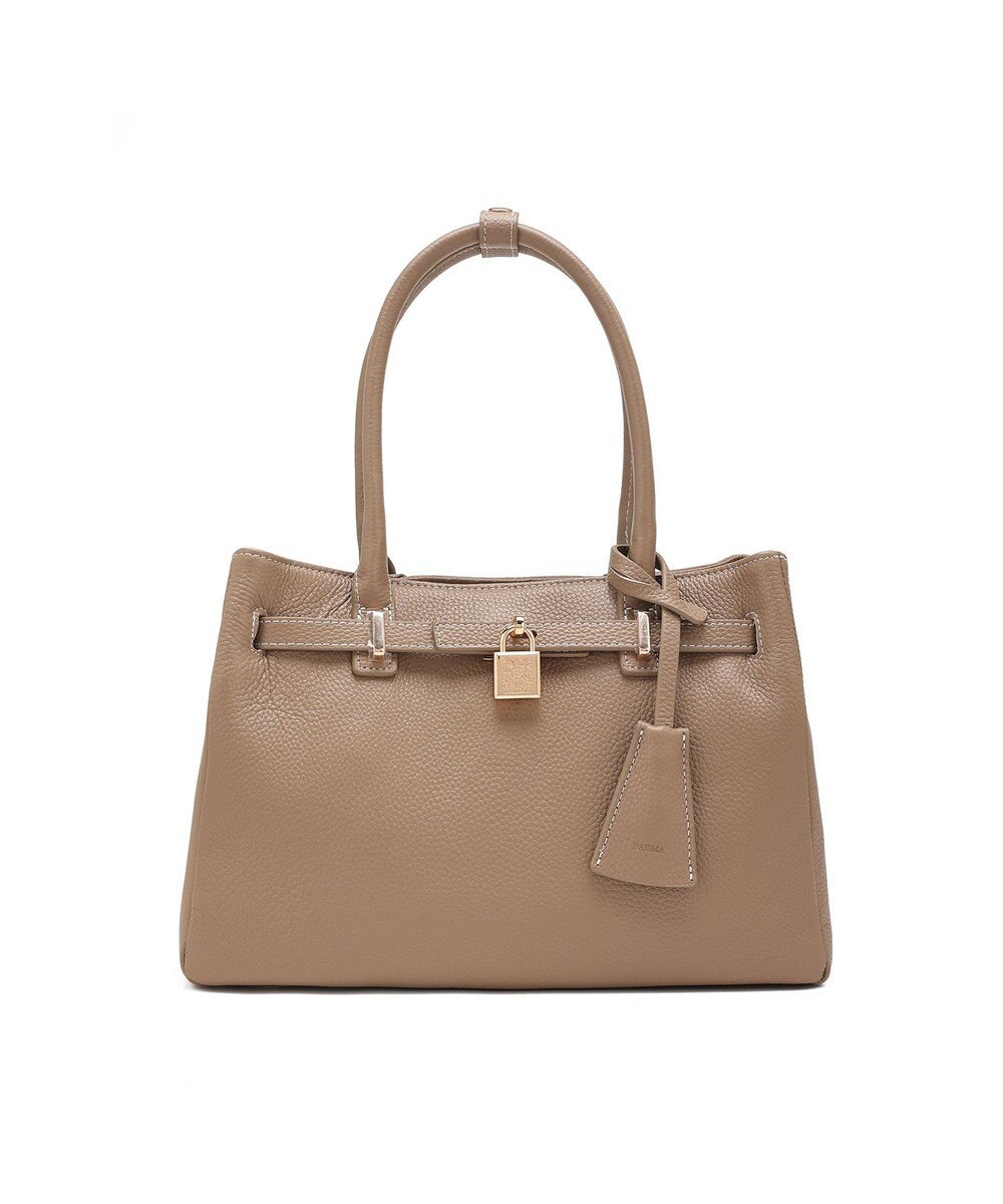 style code 【PADMA/パドマ】 キーチャーム付 本革ベルトデザインハンドバッグ 