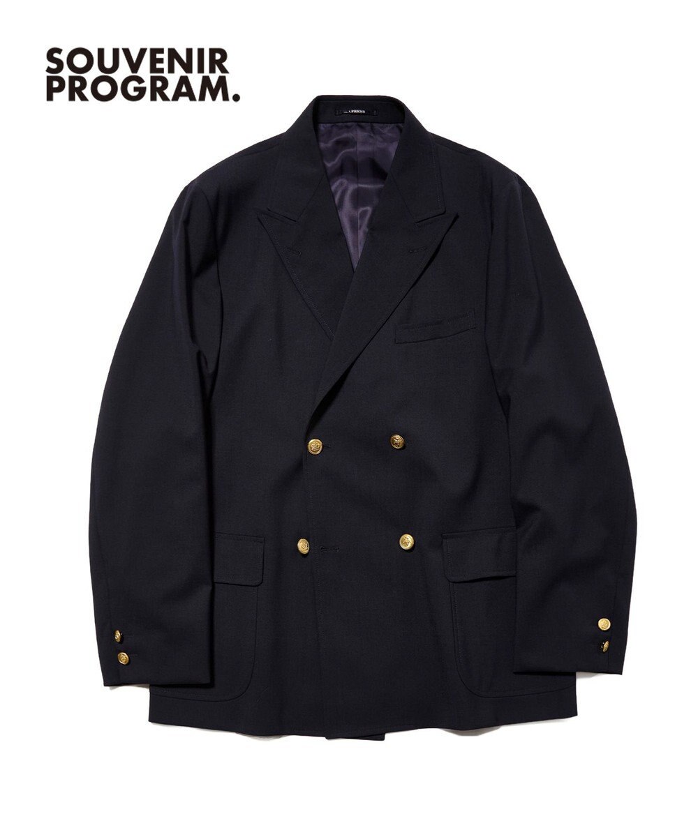 J.PRESS MEN 【J.PRESS ORIGINALS】【UNISEX】Wool Polyester Stretch Toropical 4B Blazer / Baggy-Fit 