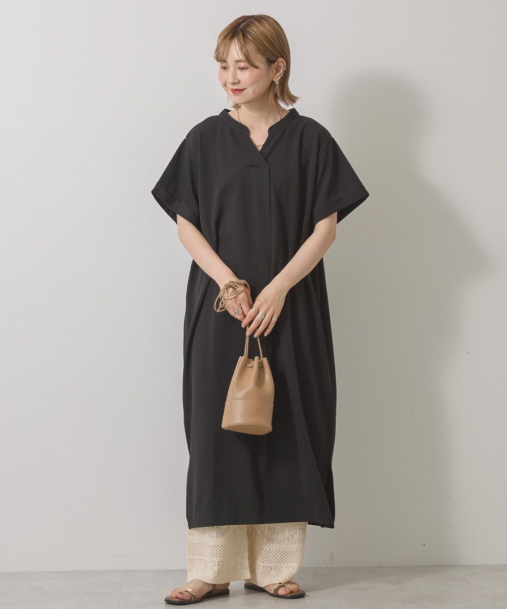 AMERICAN HOLIC ジョーゼット半袖タックワンピース 