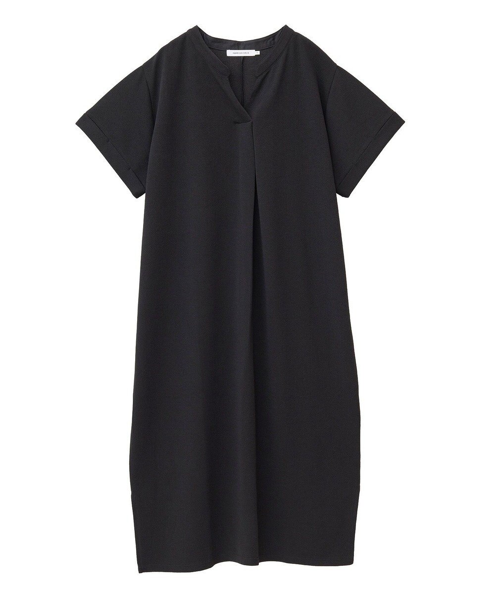 AMERICAN HOLIC ジョーゼット半袖タックワンピース 