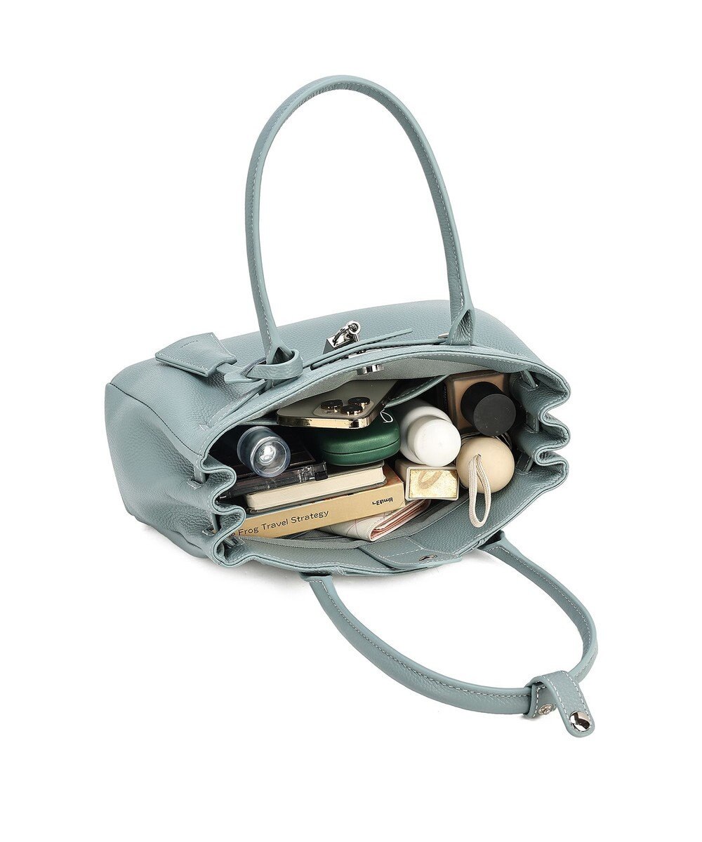 style code 【PADMA/パドマ】 キーチャーム付 本革ベルトデザインハンドバッグ 