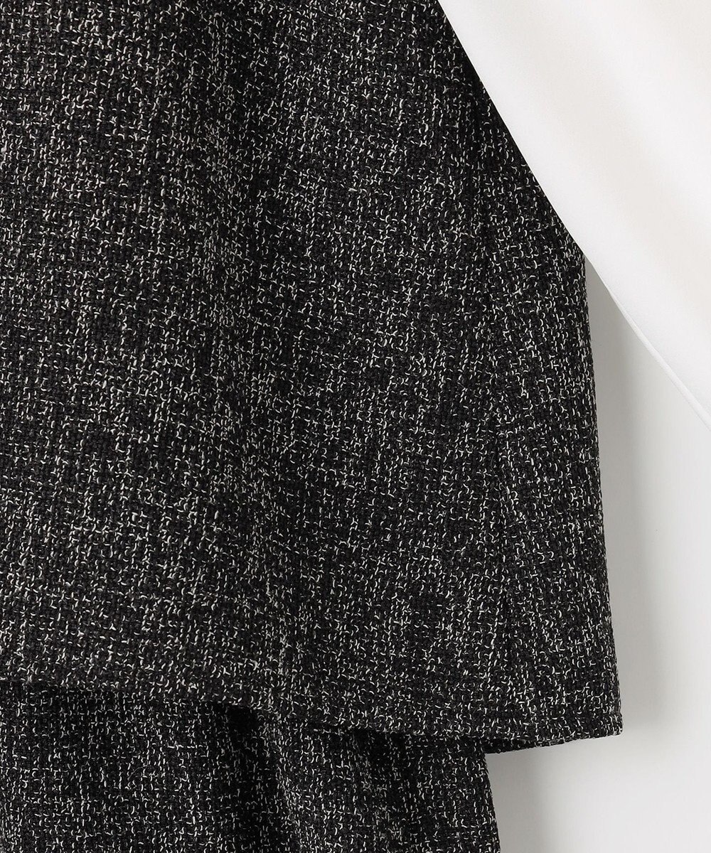 ANY SIS L 【洗える】ツイードコンビ ワンピース 