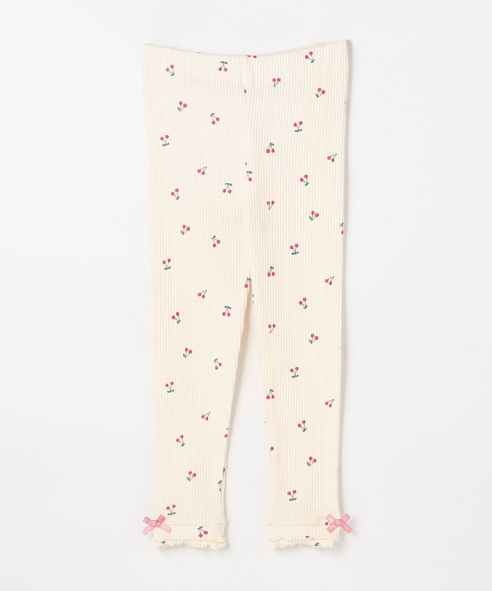 ANY KIDS 総柄テレコ レギンス 