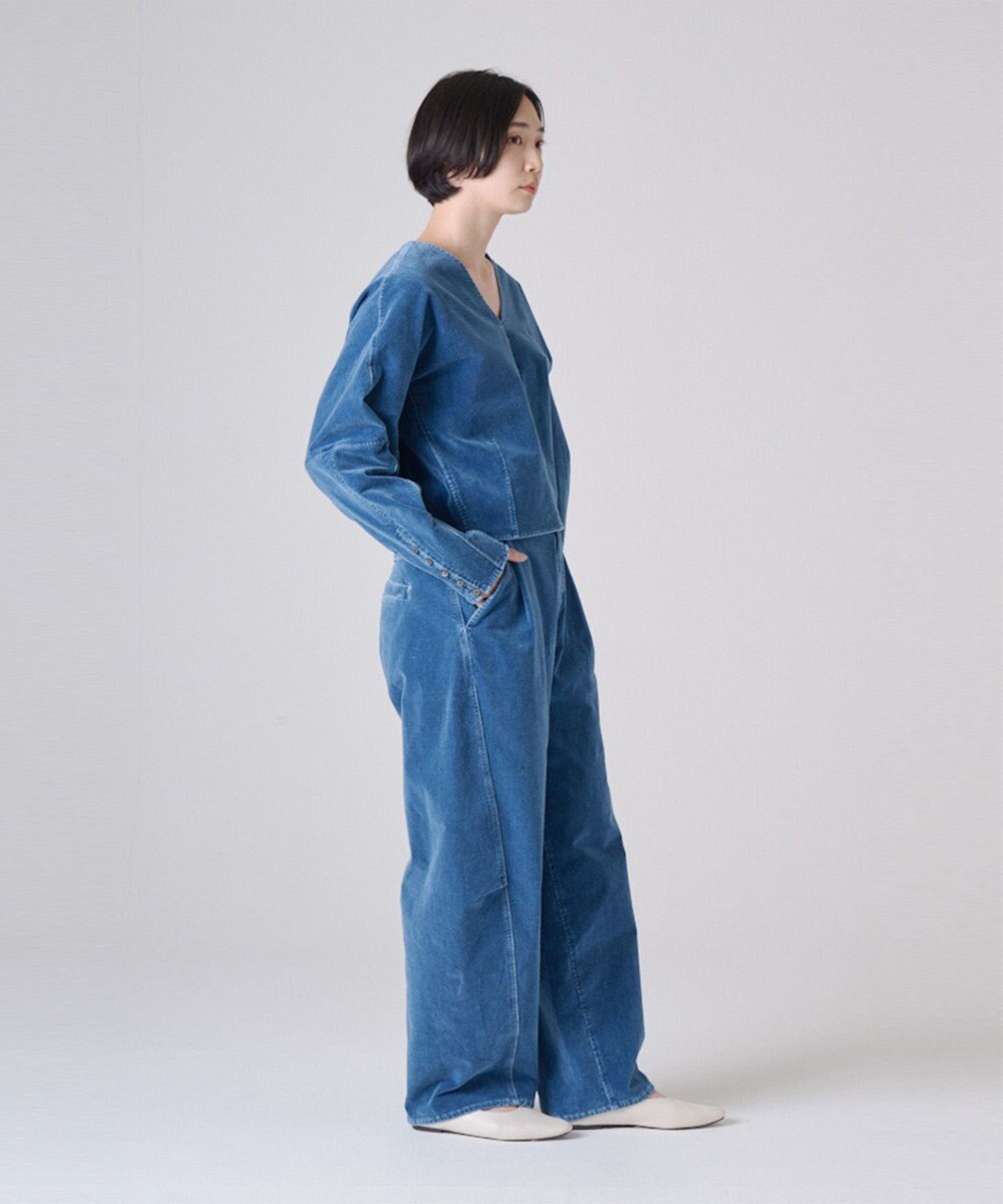 Ripo trenta anni INDIGO VELOUR プルオーバー 