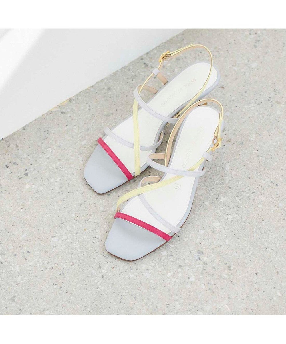 MODE ET JACOMO <MODE ET JACOMO>アシンメトリーストラップサンダル 