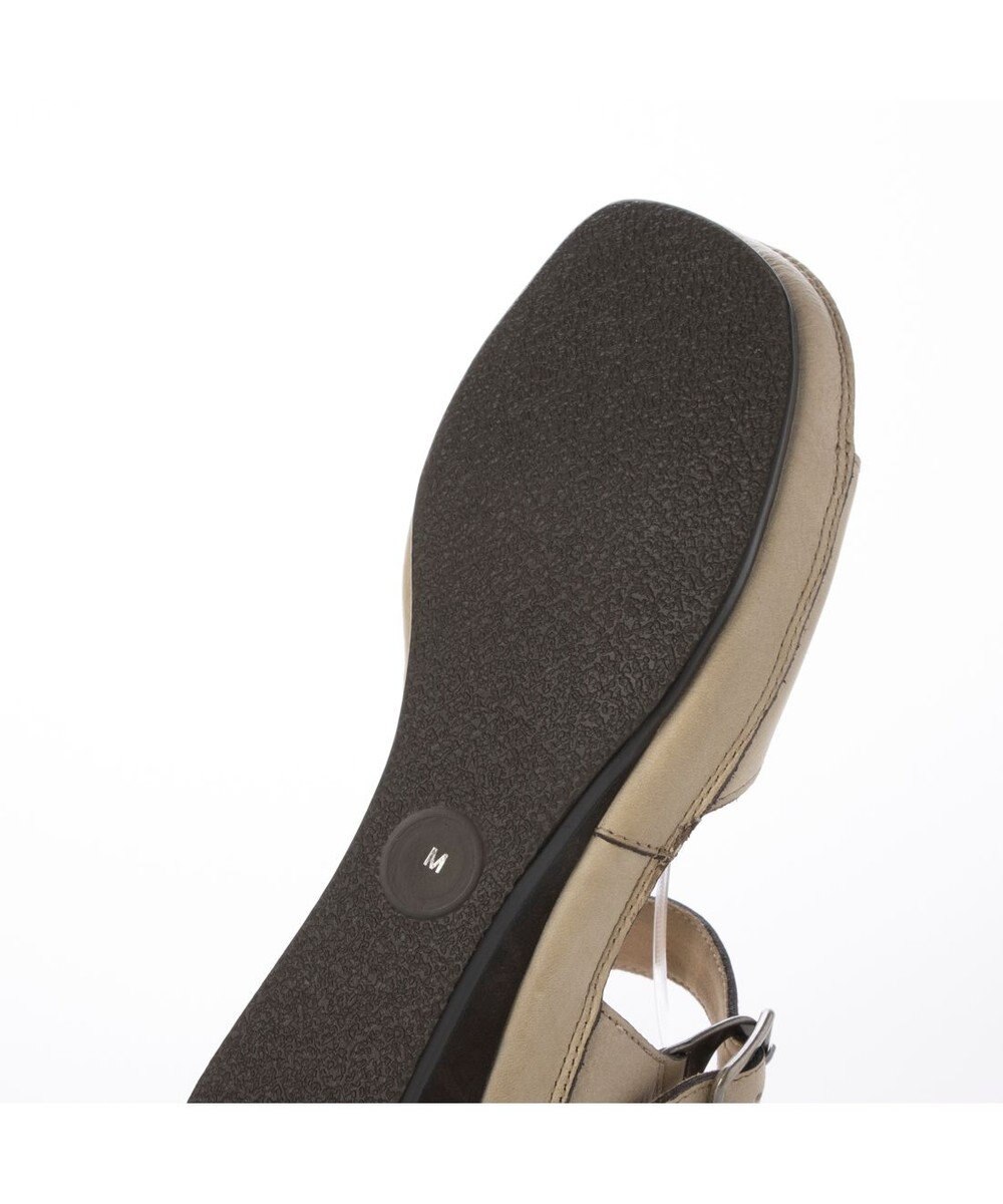 ing <ing>【WEB限定】ウエッジヒールレザーサンダル 