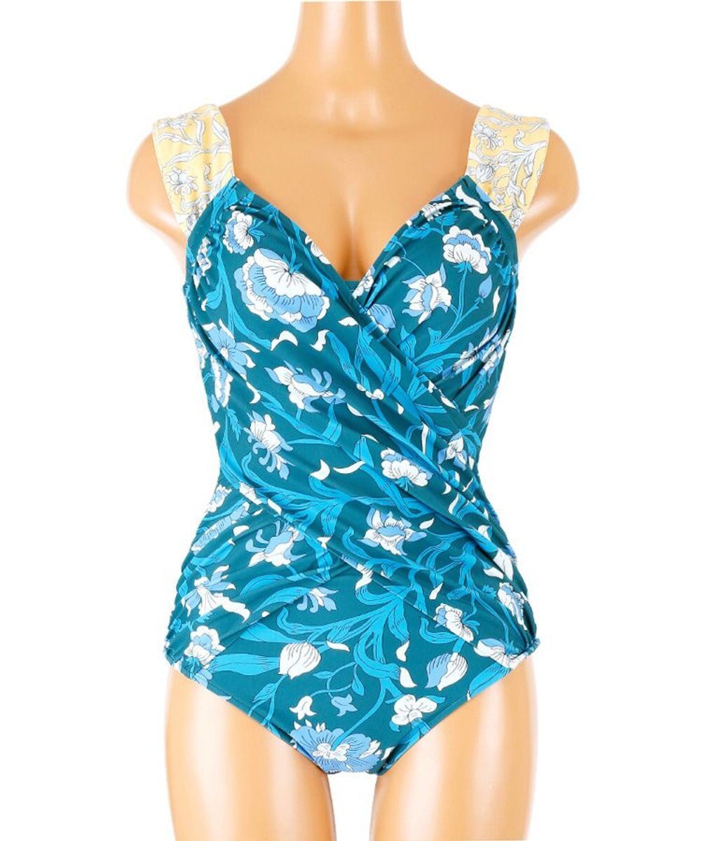 San-ai Resort（三愛水着楽園） 【SALE】【Reir　Premium】Columbia patch（Liberty Fabric)　 ワンピース水着 9号/11号 