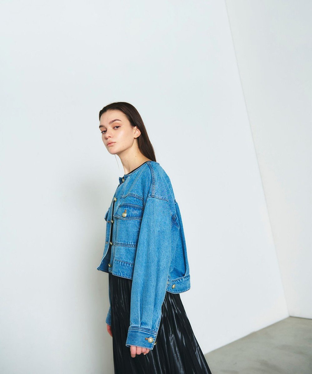 GRACE CONTINENTAL メタル釦デニムジャケット 