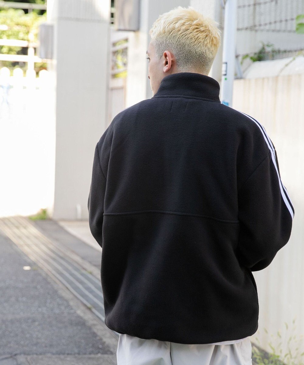 WEGO フリース ワンポイントハーフZIPプルオーバー 