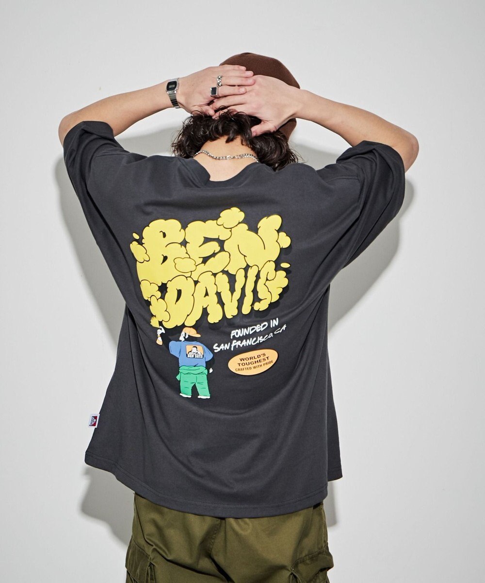 WEGO 【ユニセックス着用ITEM/綿100％/SMLサイズ】別注ベンデイビスプランプロゴT 