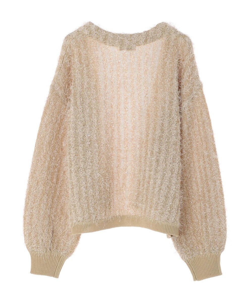 earth music&ecology ふさふさショートカーディガン 