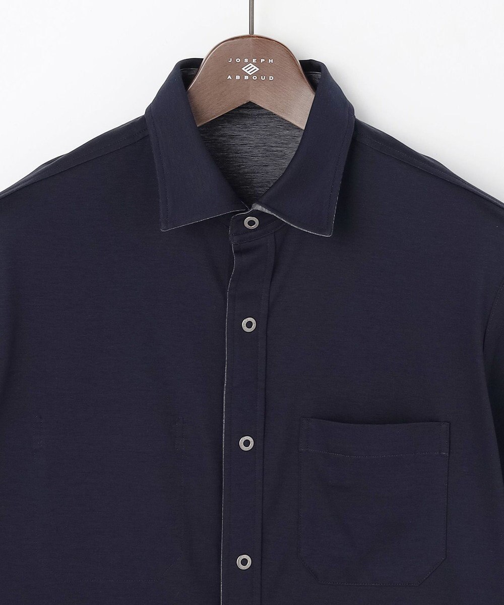 JOSEPH ABBOUD 【キングサイズ・ジャージー素材・ストレッチ】バーシブルジャージー シャツ 
