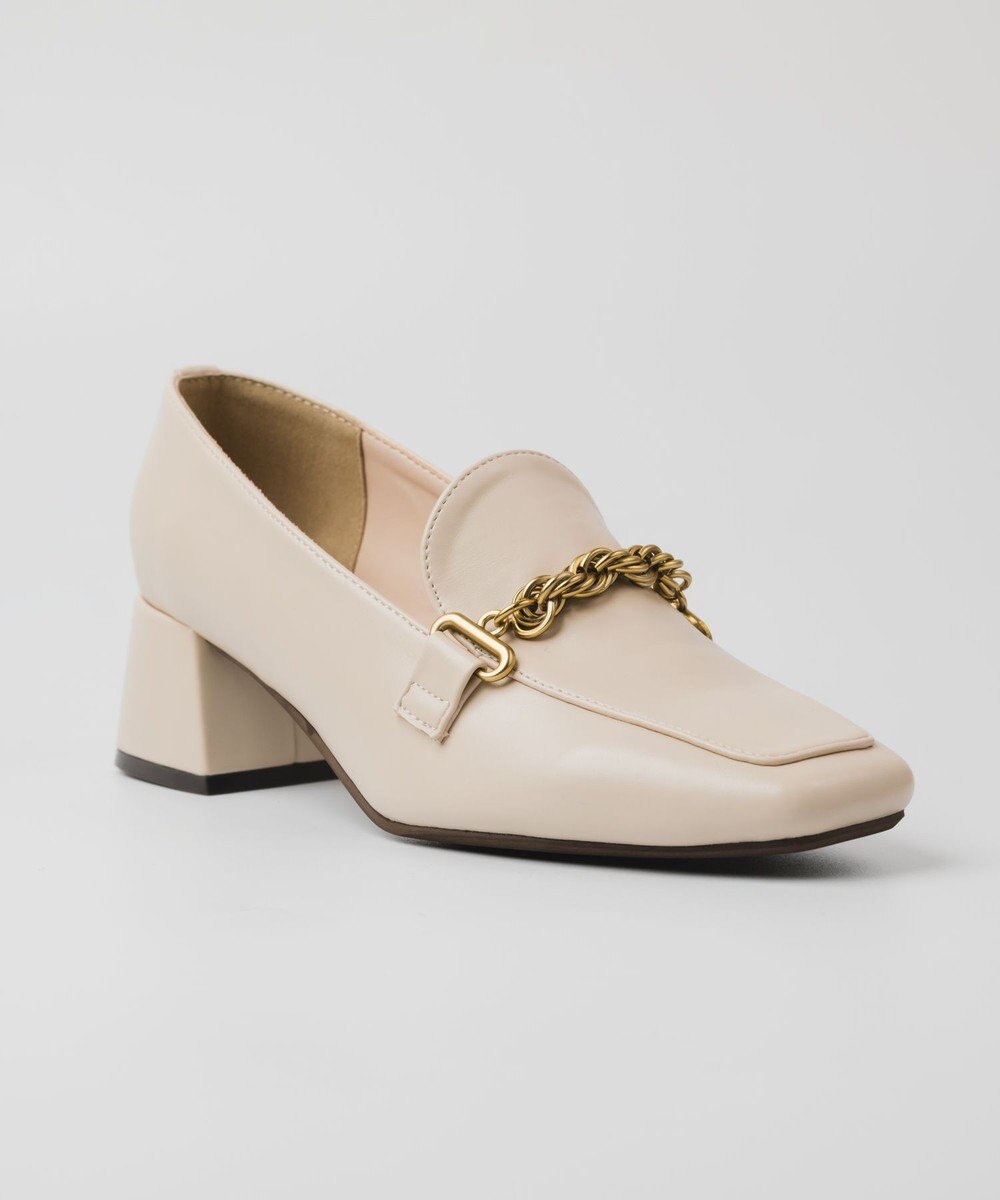 BONTRE 【PRECIEUX JOUET/プレシュウジュエ】マルチチェーンスクエアローファー 