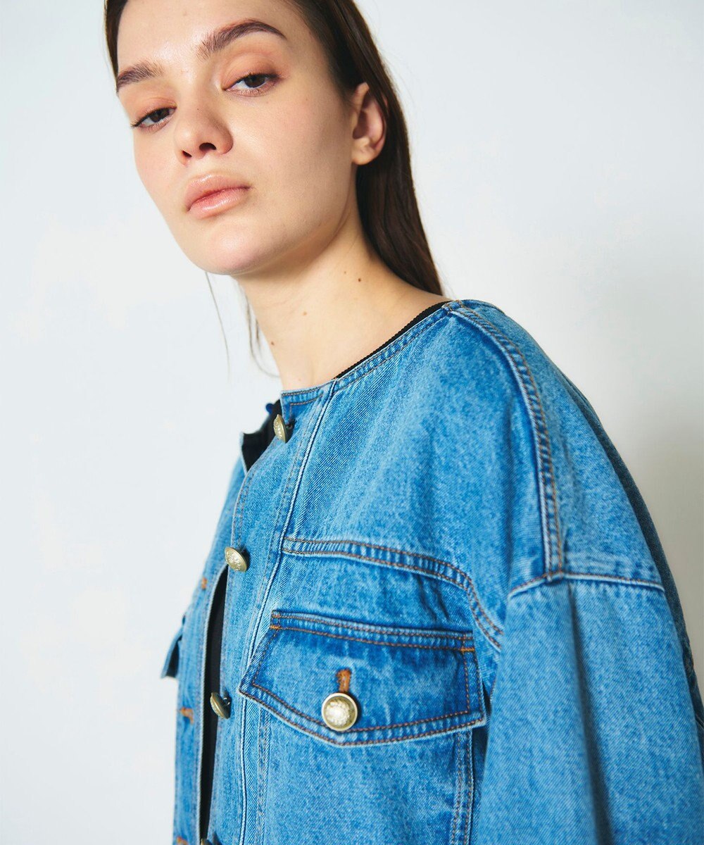 GRACE CONTINENTAL メタル釦デニムジャケット 