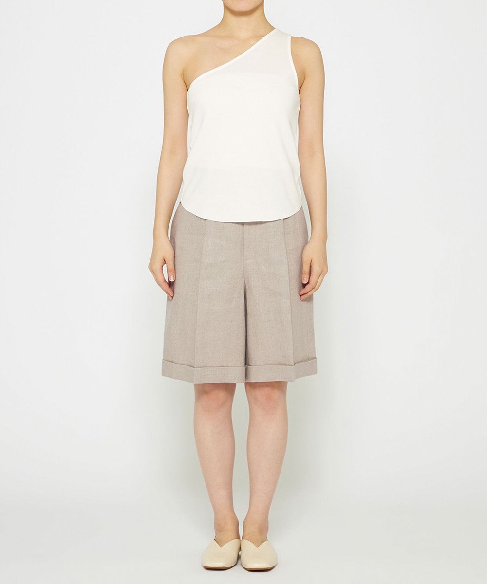 uncrave コットンミラノ ワンショルダー トップス（uncrave WHITE） 