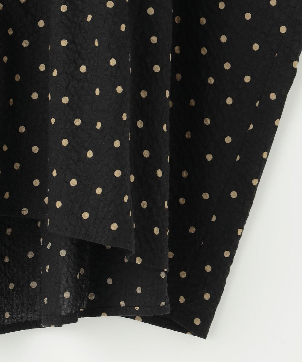 自由区 L 【17号サイズまで展開・WEB限定】コットンサッカープリント ブラウス 