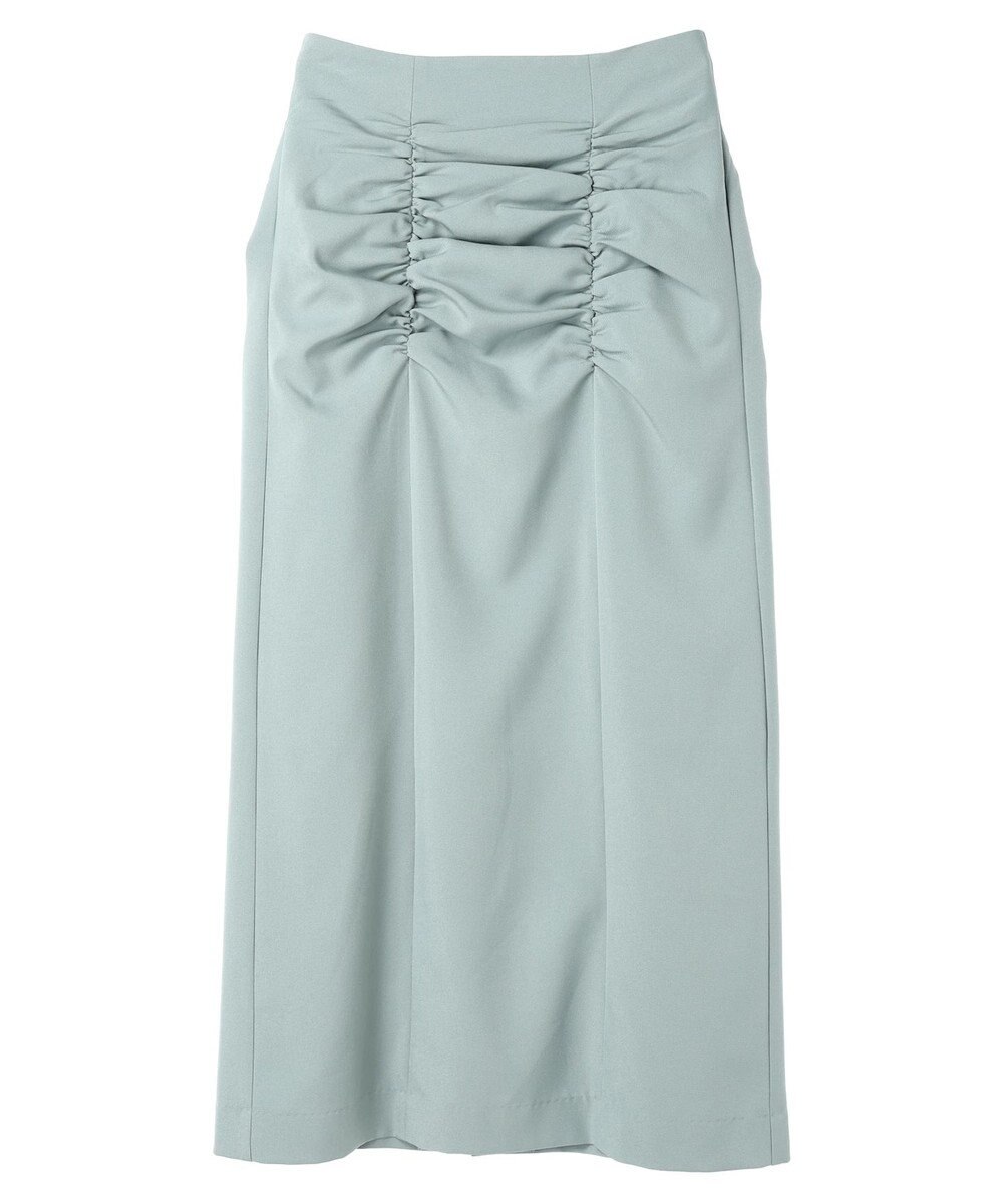 YECCA VECCA シャーリングロングナロースカート 