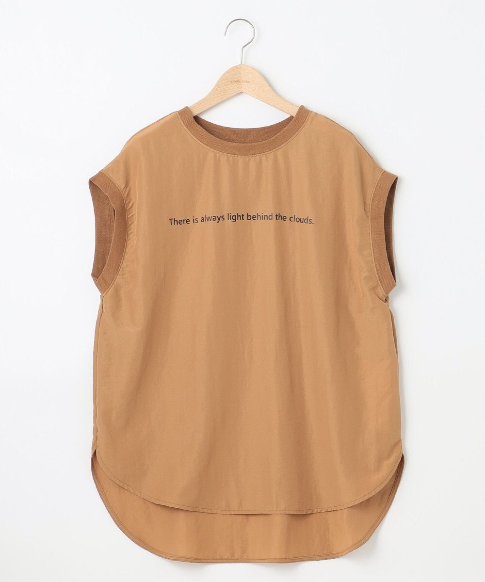 SHARE PARK LADIES ライトタッチ裾テールロゴTシャツ 