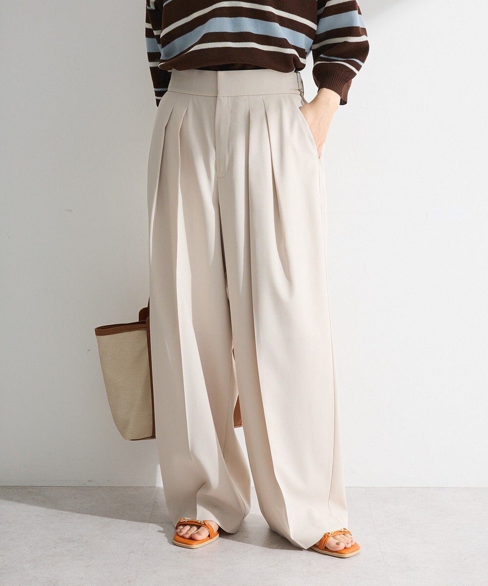 Green Parks タックワイドパンツ 