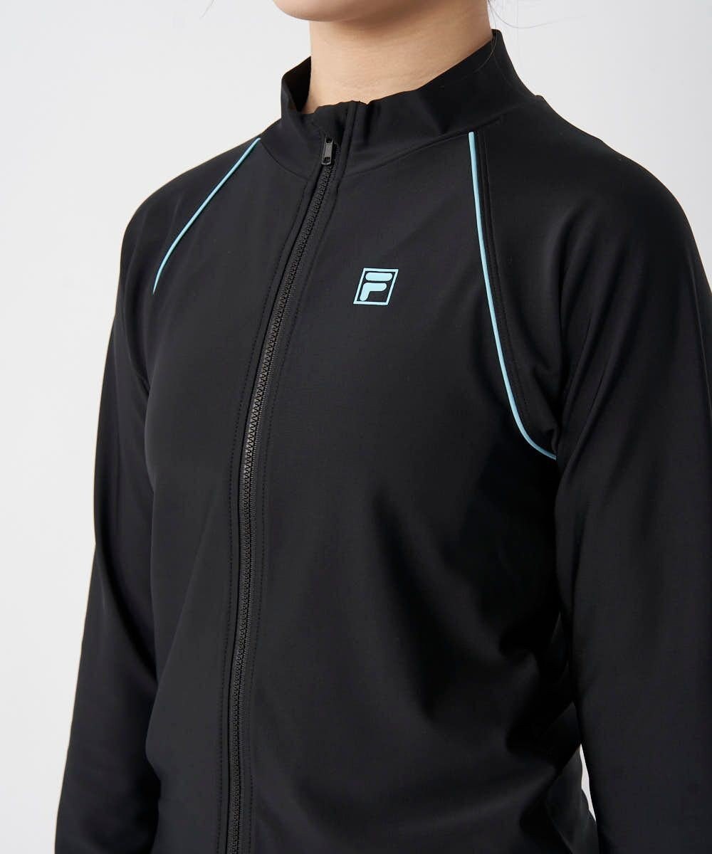 OP／FILA 【FILA】スタンドカラー長袖フルジップラッシュガード 