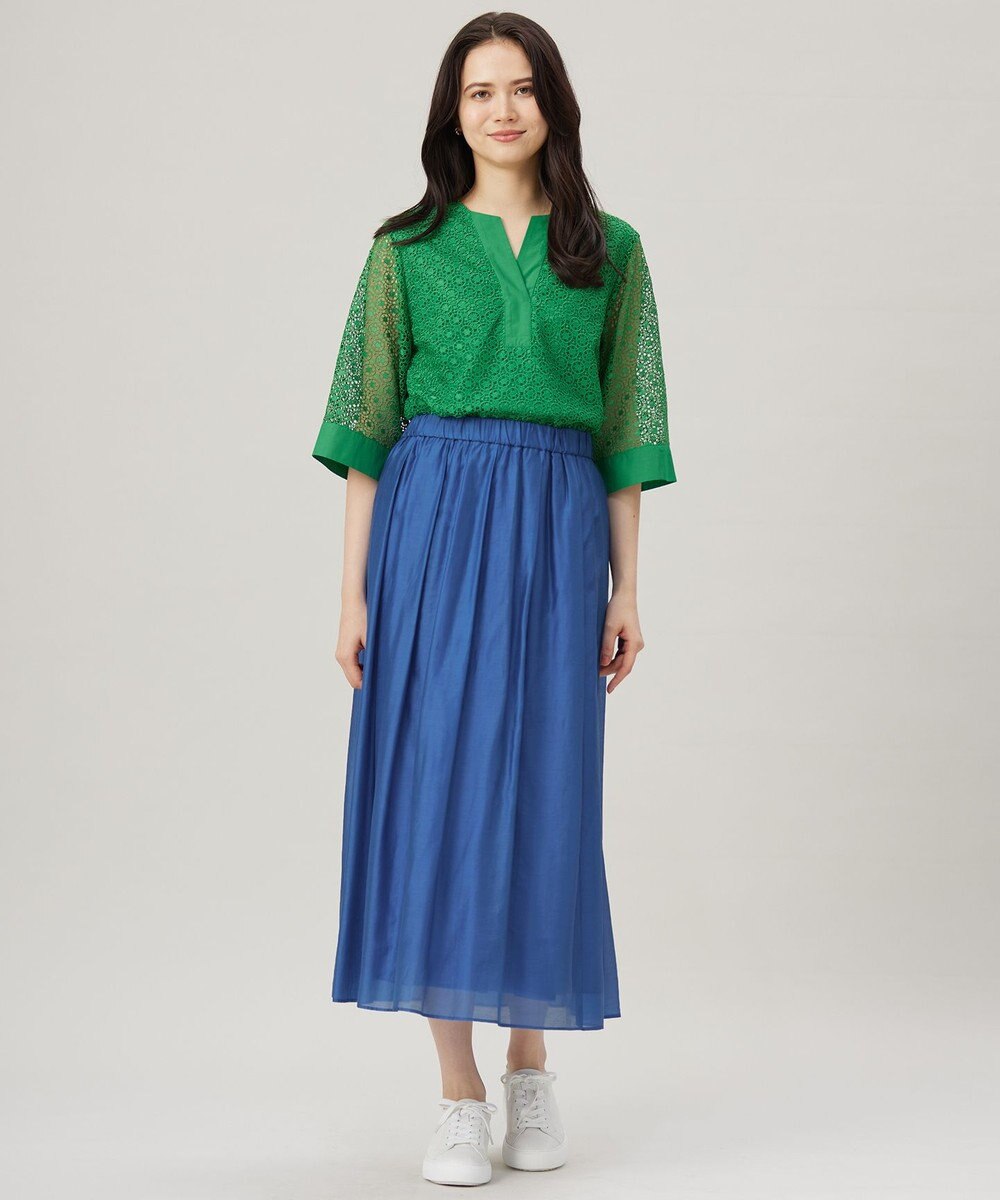 自由区 S 【洗える】エアリー スカート 