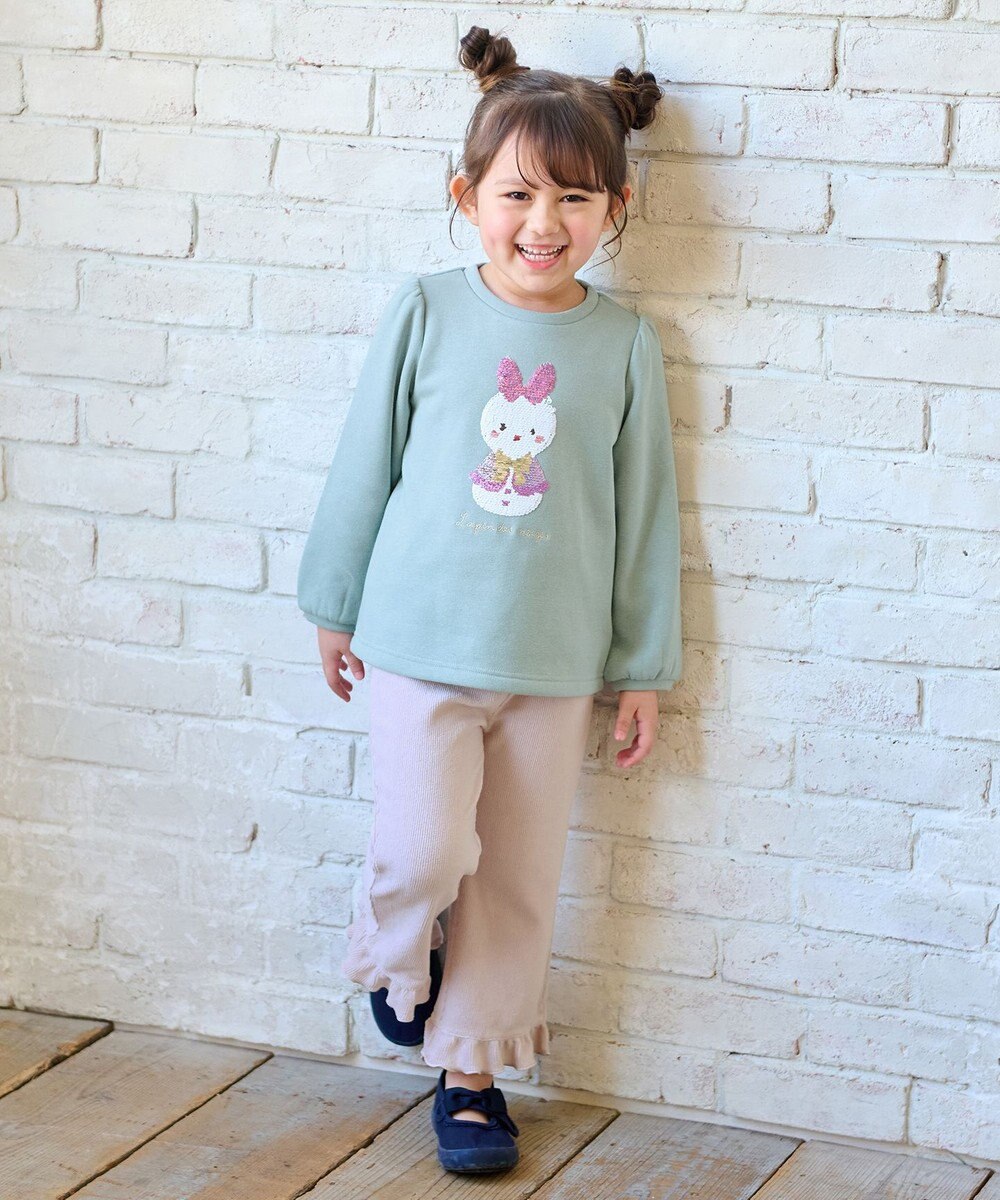 ANY KIDS 裏シャギーミラクルスパンコールトレーナー 