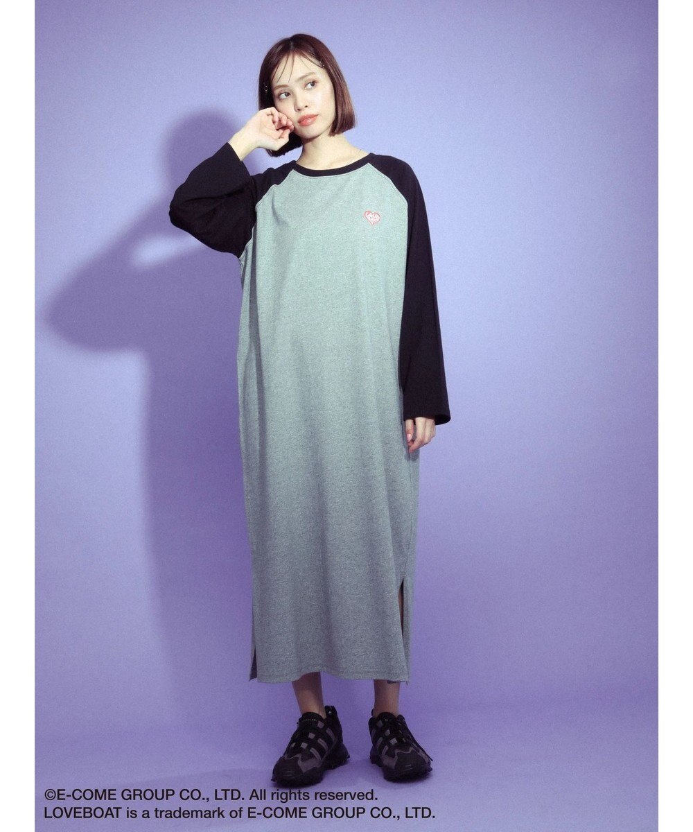 Green Parks ■別注　ＬＯＶＥ　ＢＯＡＴ　ラグランワンピース 
