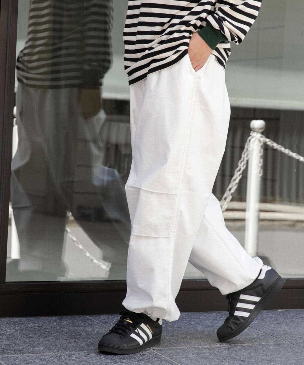 WEGO バックサテンワイドミリタリーパンツ 