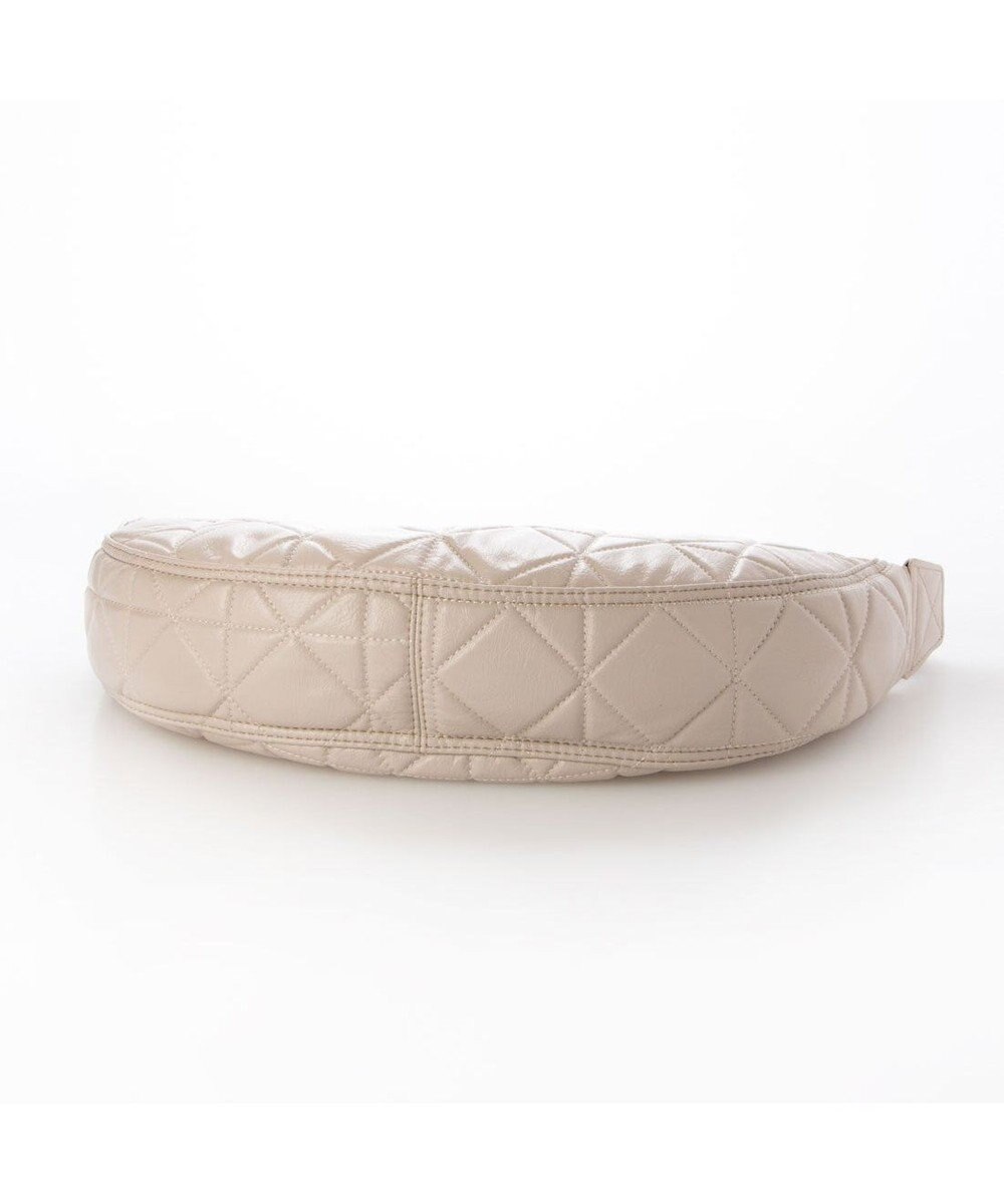 UNBILLION カシュカシュ cachecache / ソフト合皮キルティングハーフムーンショルダー 