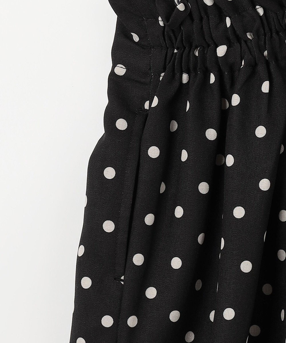 ANY KIDS 麻ライク ドット柄 ガウチョ 