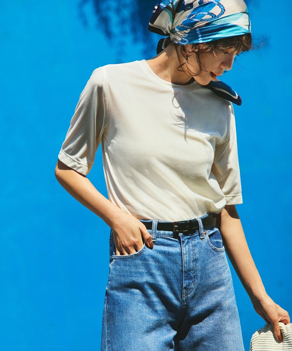 UNFILO ストレッチベロア Tシャツ 