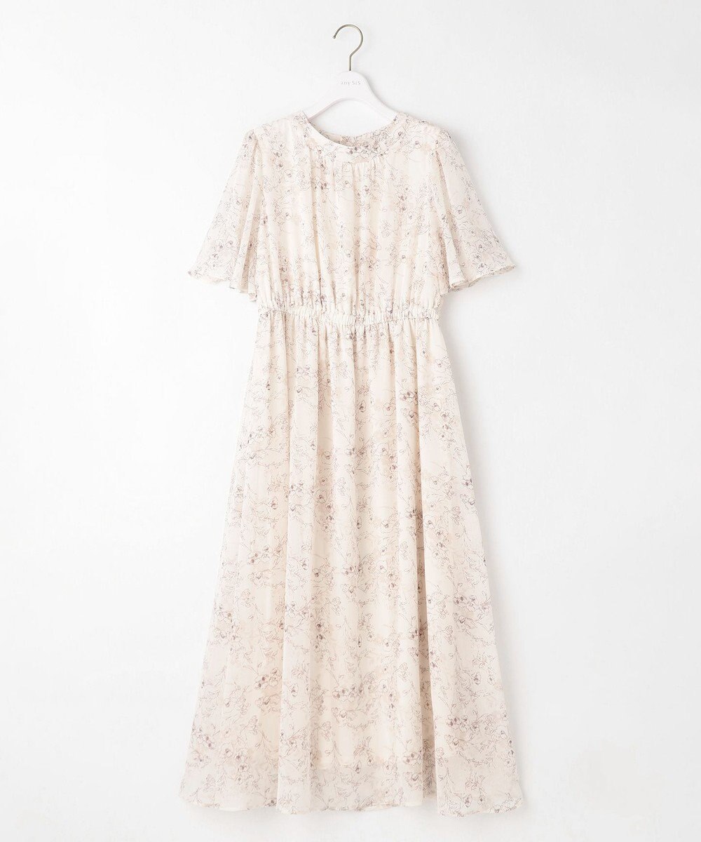 ANY SIS 【洗える】フラワープリント ワンピース 